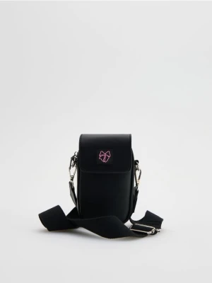 Reserved - Saszetka z imitacji skóry - czarny