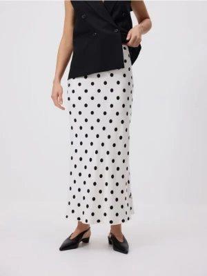 Reserved - Satynowa spódnica maxi - wielobarwny