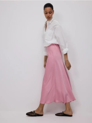 Zdjęcie produktu Reserved - Satynowa spódnica midi - różowy