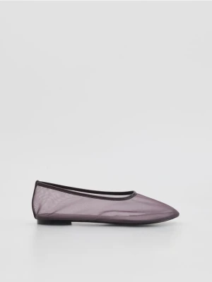 Reserved - Siateczkowe baleriny - ciemnofioletowy