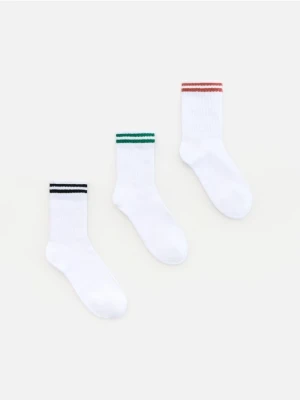 Reserved - Skarpetki 3 pack - biały