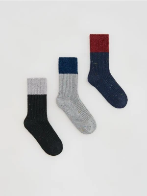 Reserved - Skarpetki 3 pack - granatowy