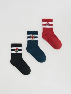 Reserved - Skarpetki 3 pack - granatowy