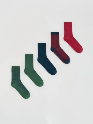Reserved - Skarpetki 5 pack - ciemnozielony