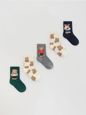 Reserved - Skarpetki 5 pack - granatowy