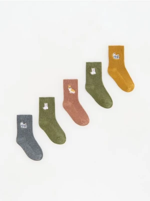 Reserved - Skarpetki 5 pack - musztardowy