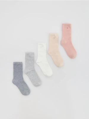 Reserved - Skarpetki 5 pack - złamana biel