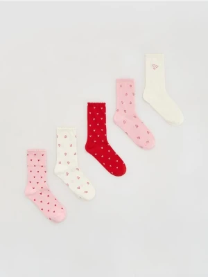 Reserved - Skarpetki 5 pack - złamana biel