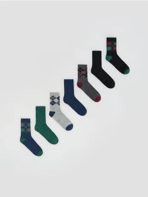 Reserved - Skarpetki 7 pack - granatowy