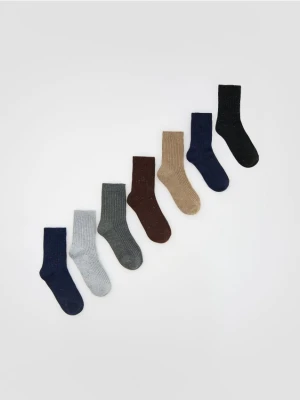 Reserved - Skarpetki 7 pack - granatowy