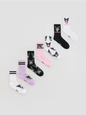 Reserved - Skarpetki 7 pack Kuromi - wielobarwny