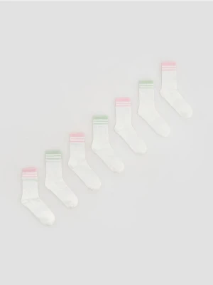Reserved - Skarpetki 7-pak - złamana biel