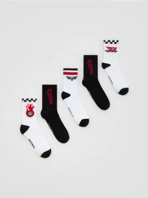 Reserved - Skarpetki Hot Wheels 5 pack - biały