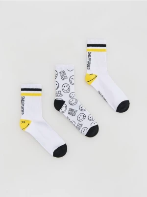Reserved - Skarpetki SmileyWorld® 3 pack - biały