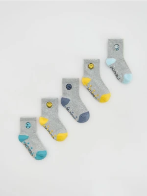 Reserved - Skarpetki SmileyWorld® 5 pack - ciemnoszary