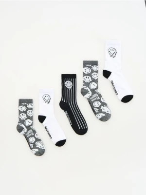 Reserved - Skarpetki SmileyWorld® 5 pack - ciemnoszary