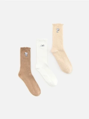 Reserved - Skarpetki SNOOPY 3 pack - brązowy