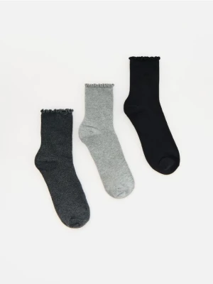 Reserved - Skarpetki z bawełną 3 pack - szary
