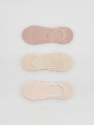 Reserved - Skarpetki z bawełną 3 pack - złamana biel