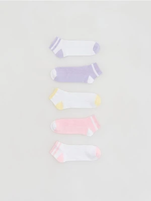 Reserved - Skarpetki z bawełną 5 pack - biały