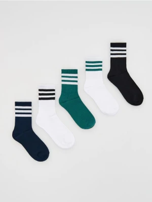 Reserved - Skarpetki z bawełną 5 pack - granatowy