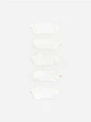 Reserved - Skarpetki z bawełną 5 pack - złamana biel