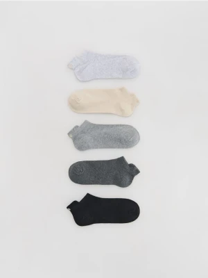 Reserved - Skarpetki z haftem 5 pack - czarny
