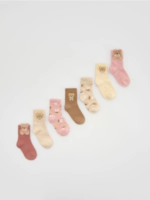 Reserved - Skarpetki z misiem 7 pack - wielobarwny
