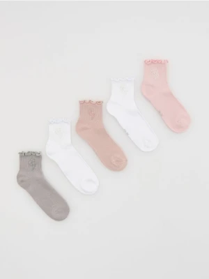Reserved - Skarpetki z nadrukiem 5 pack - wielobarwny
