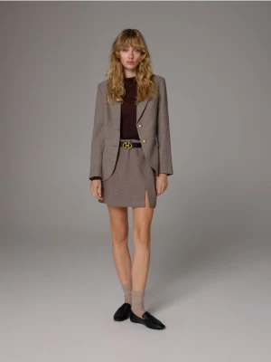 Reserved - Skarpetki z wełną i domieszką kaszmiru - kremowy