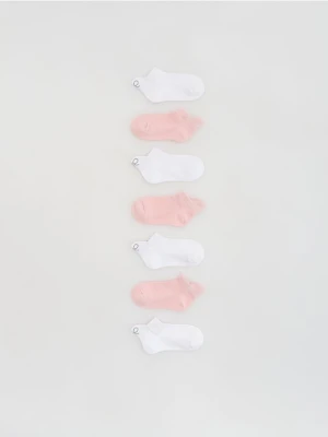 Reserved - Skarpetki z zapiętkiem 7 pack - biały