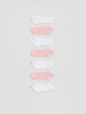 Reserved - Skarpetki z zapiętkiem 7 pack - biały