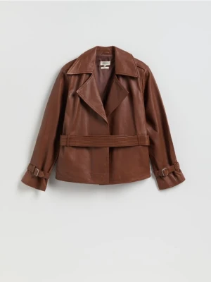 Zdjęcie produktu Reserved - Skórzana kurtka - brązowy