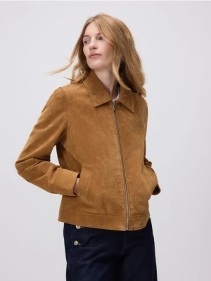 Zdjęcie produktu Reserved - Skórzana kurtka - bursztynowy