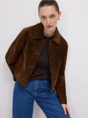 Zdjęcie produktu Reserved - Skórzana marynarka - brązowy