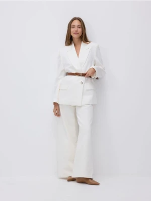 Zdjęcie produktu Reserved - Skórzane baleriny - beżowy