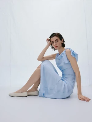 Reserved - Skórzane baleriny - biały