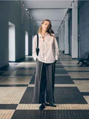 Reserved - Skórzane baleriny - czarny