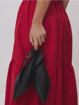 Zdjęcie produktu Reserved - Skórzane baleriny - czarny