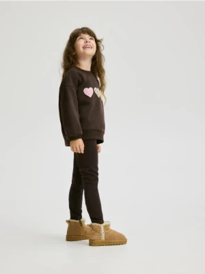 Reserved - Skórzane botki - brązowy