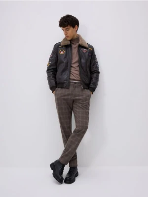 Reserved - Skórzane botki - czarny