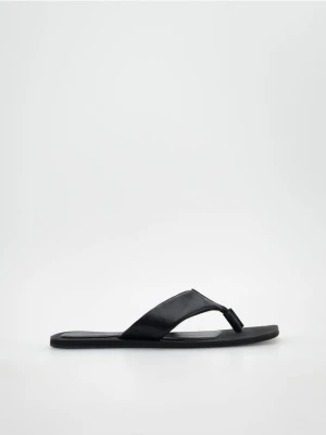 Reserved - Skórzane japonki - czarny