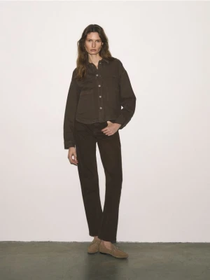 Reserved - Skórzane loafersy - beżowy