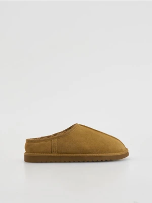 Reserved - Skórzane mule - brązowy