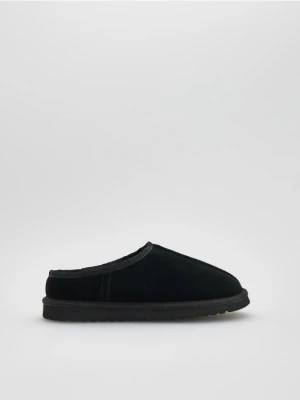 Reserved - Skórzane mule - czarny