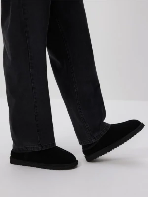 Reserved - Skórzane mule - czarny