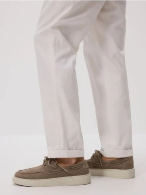 Reserved - Skórzane półbuty - beżowy