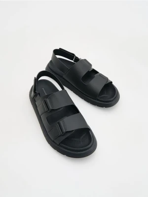 Zdjęcie produktu Reserved - Skórzane sandały - czarny