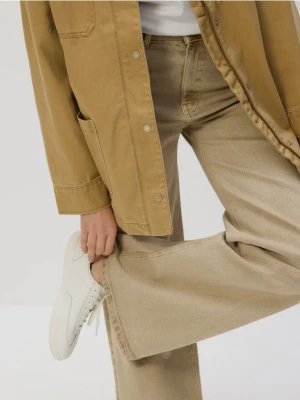 Reserved - Skórzane sneakersy - biały