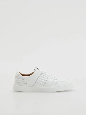 Reserved - Skórzane sneakersy - biały